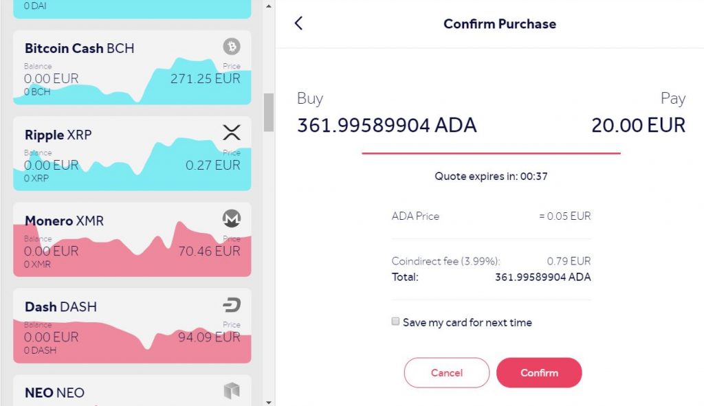 Buy Cardano ADA