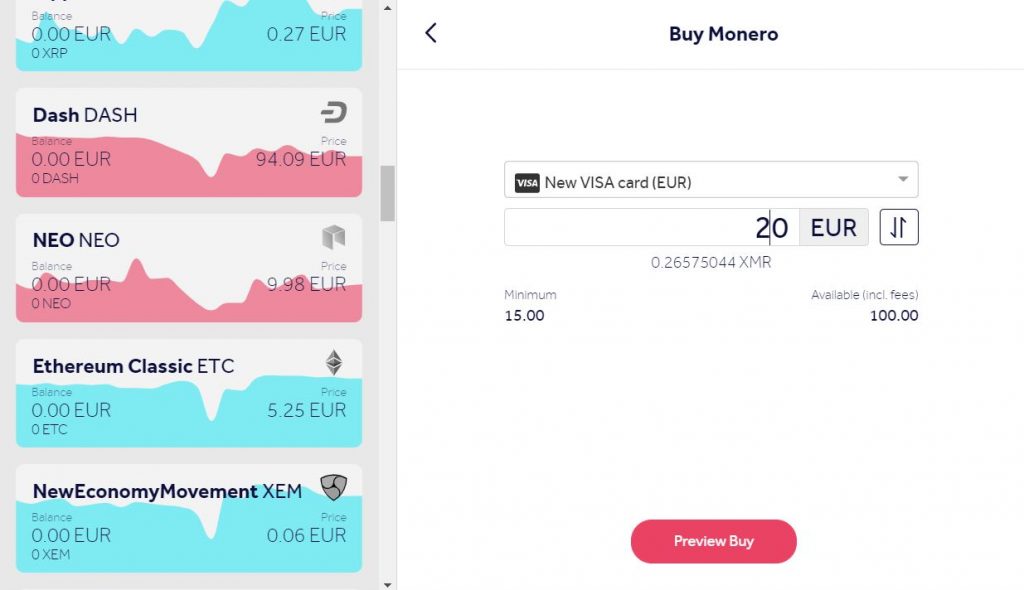 Buy Monero XMR online