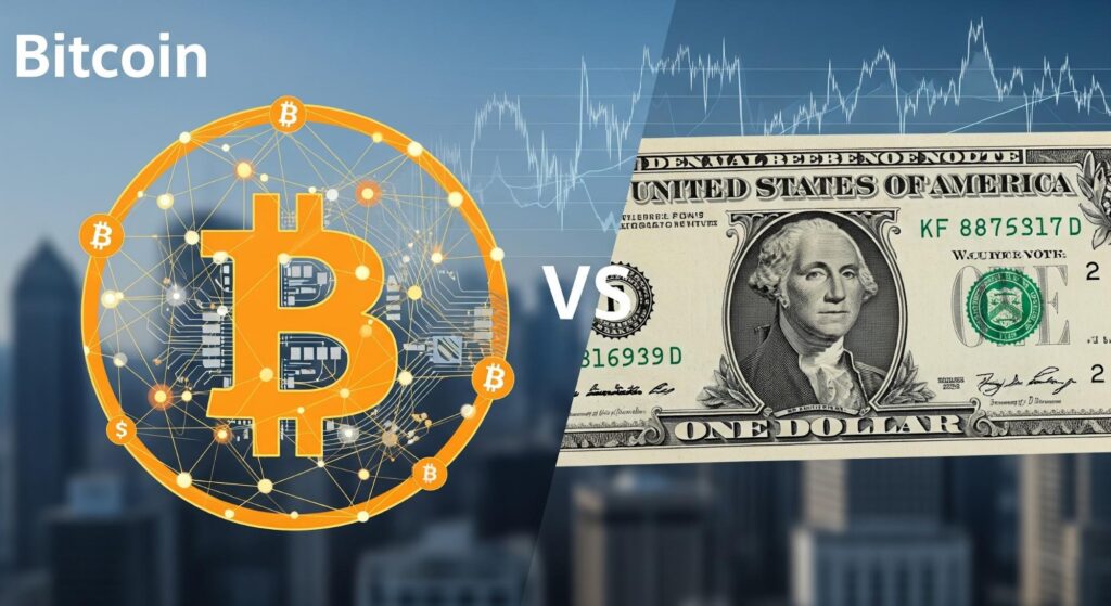 Image depicting Bitcoin vs Fiat