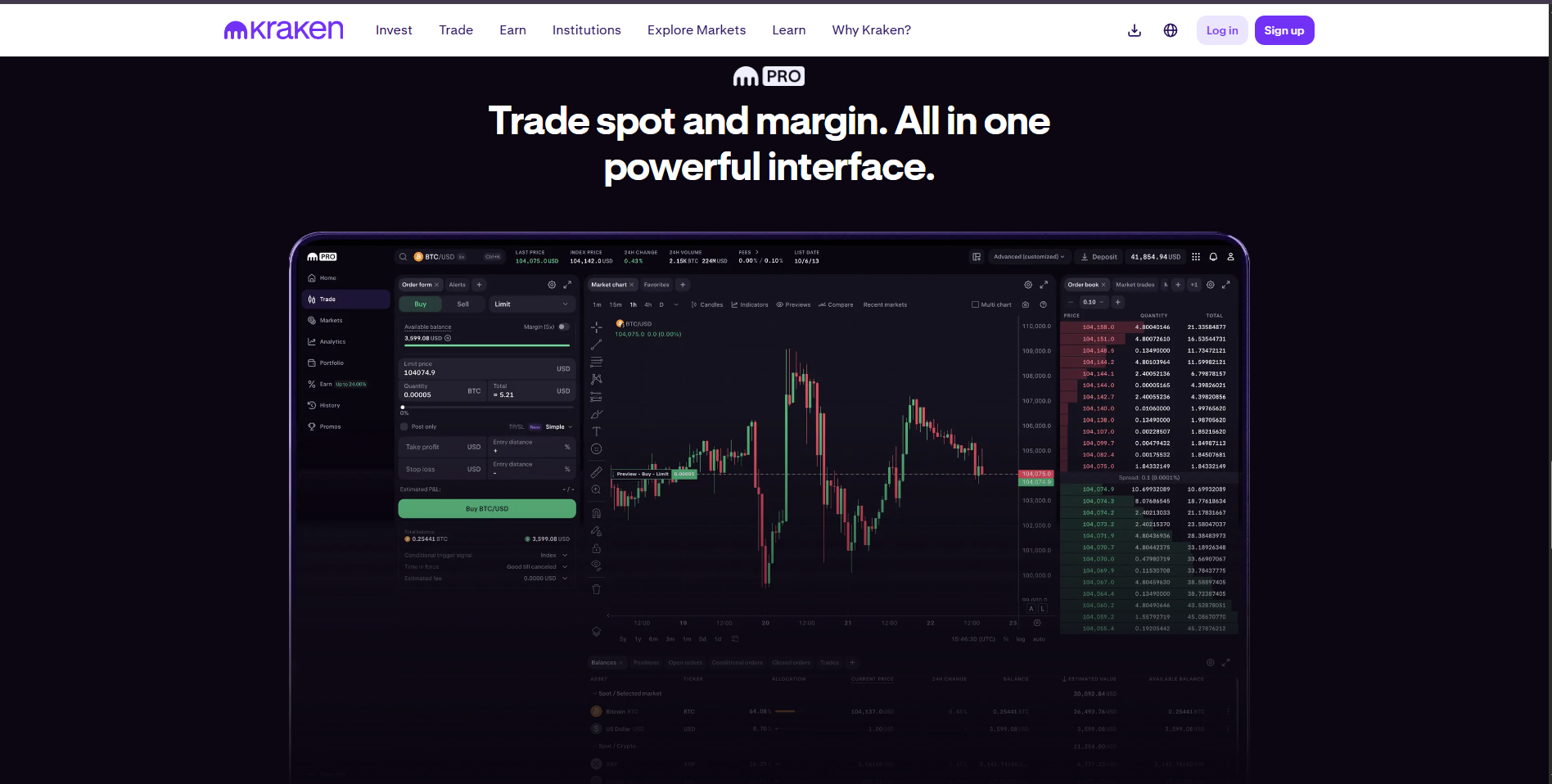 kraken homepage
