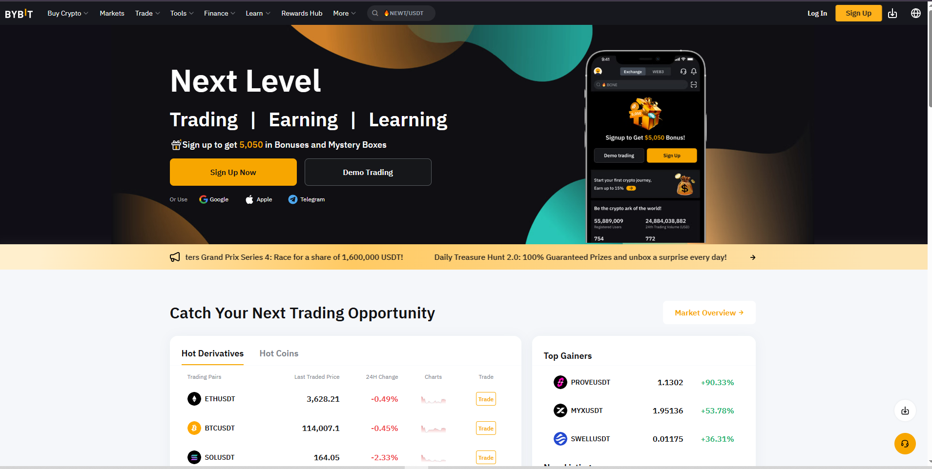 bybit homepage