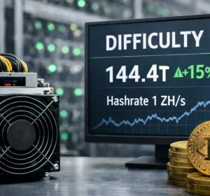 Bitcoin mining difficulty jumps 15% as hashrate rebounds