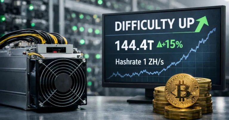 Bitcoin mining difficulty jumps 15% as hashrate rebounds
