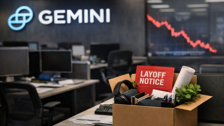 Gemini Cuts 30% of Staff After $582.8 Million Loss